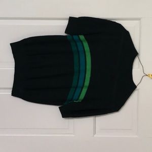 Free People Sweater, sz M, black and greens